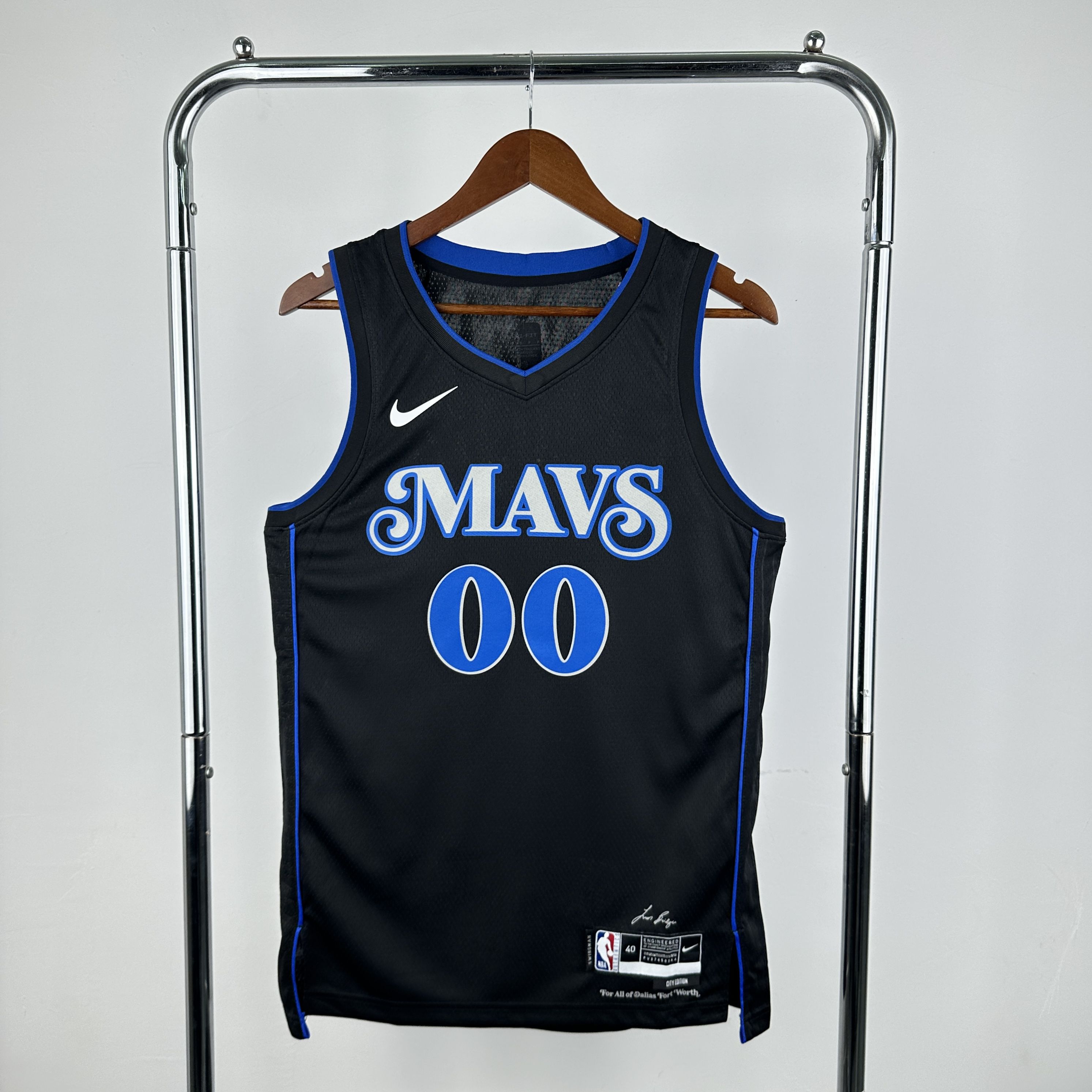 Men Dallas Mavericks #00 Christie Black City Edition Season Nike 2025 NBA Jersey->dallas mavericks->NBA Jersey